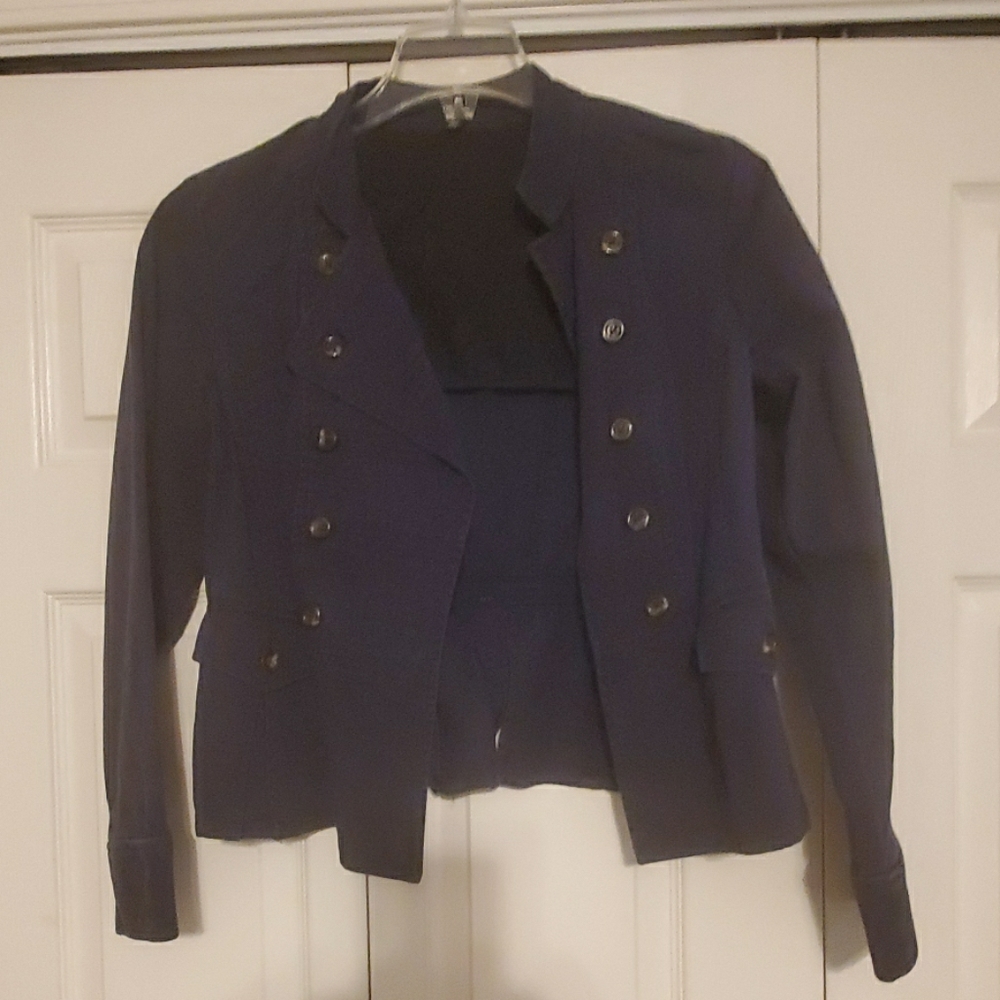 Cropped Navy blazer